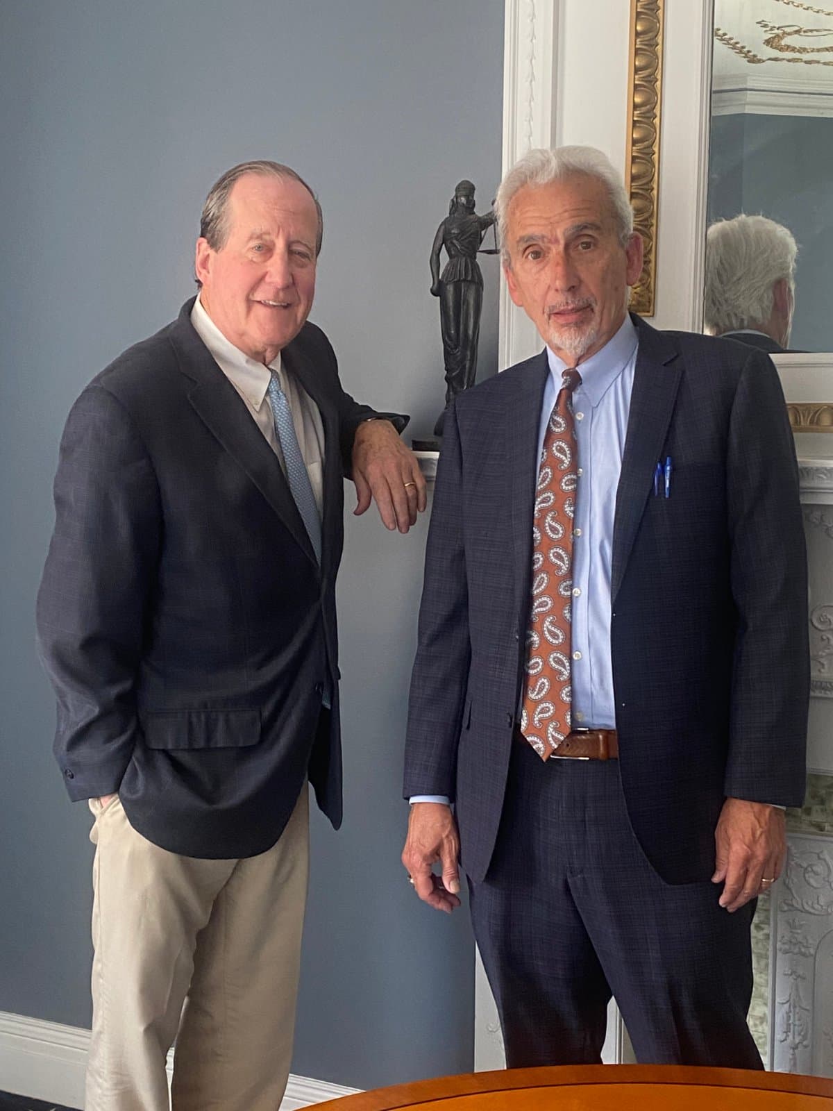 Attorney Ted Barone (right) and retired Judge Mark Lawton of Barone Law Offices